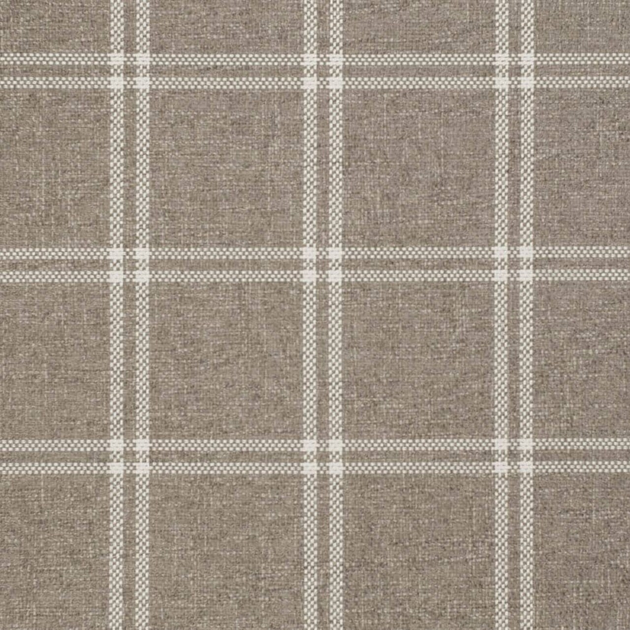 Burlap - Beige & Taupe,Brown Plaid Upholstery Fabric 54 Inches"